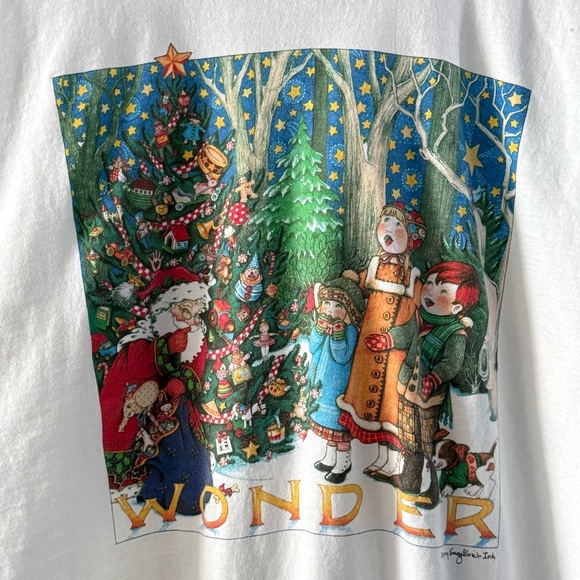 Vintage 90’s Christmas WONDER T-shirt - Picture 3 of 5